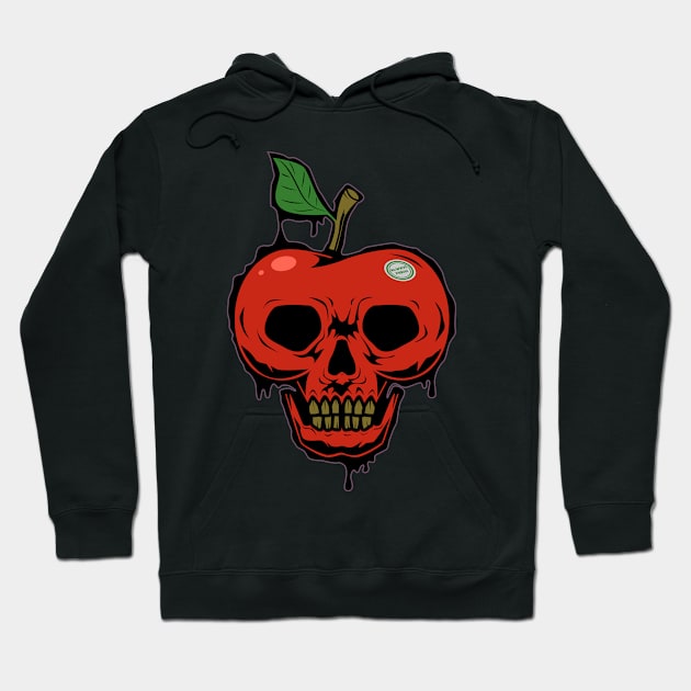 Apple Skull Fresh Apple Hoodie by AllanDolloso16